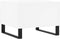 vidaXL - Salontafel - 50x46x35 - cm - bewerkt - hout - wit