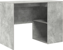 vidaXL - Bureau - Betonnen - Eik - 102x50x75 - cm - Geengineerd - Hout