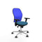 Piqueras y Crespo 3D086G0 - Bureaustoel - Verstelbare hoogte met armleuning - Blauw Groene benzine