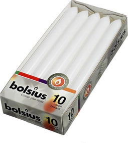 Bolsius Dinerkaarsen Wit 23 cm - 10 Stuks