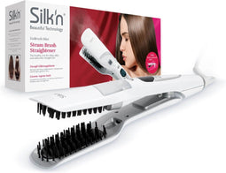 Silk'n Stijlborstel - GoBrush Mist - Stijlborstel met stoom voor gezond haar - Wit