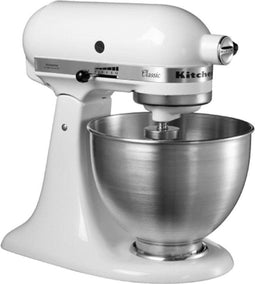 KitchenAid Classic 5K45SSEFW - Keukenmachine - 10 snelheden - Mat Wit - 4,3Ltr.