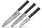 Samura - Damascus 67 Chef's Messenset - 3 Delig - Ergonomisch G-10 handvat