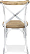 Alterego Ranch - Houten Keukenstoel - Oude Walnoot Afwerking - 50x47x89cm