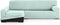 Hoes voor chaise longue met lange armleuning links Eysa ULISES Aquamarijn 170 x 110 x 310 cm