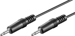 Wentronic AVK 314-150 - 3,5mm Jack mono audio kabel - 150cm - Zwart