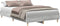 vidaXL - Bedframe - zonder - matras - 140x190 - cm - spaanplaat - grijs - sonoma