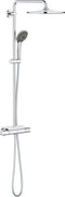 GROHE Vitalio Joy 310 Regendouche - Inclusief thermostaatkraan en planchet - CoolTouch technologie - Chroom