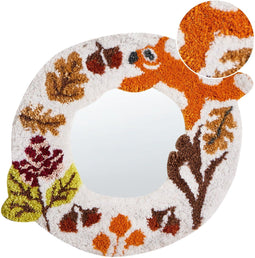 Wandspiegel BORITI 51 cm 40 cm Katoen Wit