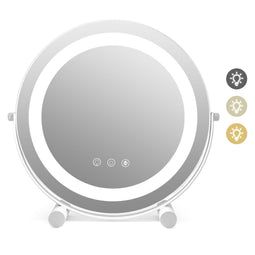 Coast 30 cm Make-Up Spiegel – Verstelbaar LED Licht Touch Screen 360° Draaibaar Geheugenfunctie – HD