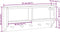 vidaXL - Wandkapstok - SANDNES - 87x12x35 - cm - massief - grenenhout