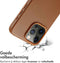 Accezz MagSafe Leather Backcover - iPhone 15 Pro Max - Echt leer - Bruin