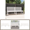 vidaXL - Tuinbank - 201,5 - cm - massief - grenenhout - wit