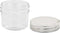 vidaXL - Jampotten - met - zilverkleurige - deksels - 24 - st - 110 - ml - glas