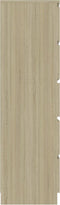 vidaXL - Ladekast - 60x35x121 - cm - bewerkt - hout - sonoma - eikenkleurig