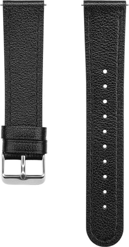 Leren Bandje Geschikt Voor Fitbit Versa 3, Sense - Zwart