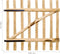 vidaXL - Poort - enkel - 100x100 - cm - hazelaarhout