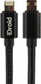 iDroid MAX USB-A naar Apple Lightning Kabel MFI 1 Meter - Zwart