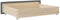vidaXL - Opberglades - bed - 2 - st - bewerkt - hout - en - stof - donkergrijs
