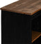vidaXL - Dressoir - HALDEN - met - schuifdeur - 80x40x80 - cm - massief - hout - zwart