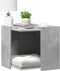 vidaXL - Kattenbakkast - 53x53x51 - cm - bewerkt - hout - betongrijs