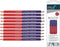 Pica 559/10 - Dubbel potlood - Hoge kwaliteit met scherpe punten - Rood/Blauw (10 stuks)