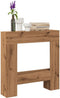 vidaXL - Haardombouw - 81x18x82 - cm - bewerkt - hout - artisanaal - eikenkleurig