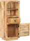 vidaXL - Hoge - kast - 45x32x110 - cm - ruw - mangohout