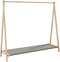 vidaXL - Kledingrek - met - schappen - 106x34x102 - cm - bamboe