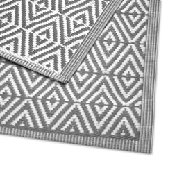 Niceey Buitenkleed - Tuintapijt - Omkeerbaar - 120x180cm - Grijs/Wit