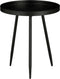 Mica Decorations Flores - Bijzettafel - H38 x Ø34 cm - Metaal - Zwart