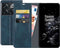 Just in Case OnePlus 10T - Bookcase hoesje - Magneetsluiting - Blauw