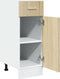vidaXL - Onderkast - met - lade - 30x46x81,5 - cm - spaanplaat - sonoma - eikenkleurig