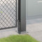vidaXL - Spokkels - vierkant - 4 - st - 81x81 - mm - gepoedercoat - staal - antraciet