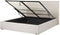 VION - Bed met opbergruimte - Beige - 160 x 200 cm - Polyester