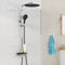EISL GRANDE VITA - Hoofddouche set - Thermostatische mengkraan - Chroom-zwart