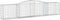 vidaXL - Schanskorven - 8 - st - gewelfd - 400x50x80/100 - cm - gegalvaniseerd - ijzer
