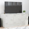 vidaXL Tv-meubel - 99x39x44 cm - koudgewalst staal - wit