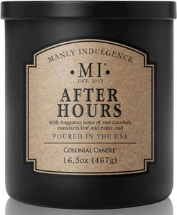 Soja geurkaars voor heren Colonial Candle - After Hours