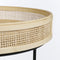 Mica Decorations Leandro Bijzettafel - Set van 2 - H45 x Ø45 cm - Zwart (2 stuks)