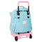 Schoolrugzak met Wielen Furby Hemelsblauw 33 x 45 x 22 cm
