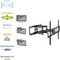 Ewent EW1526 - Full Motion TV Wandsteun - Geschikt voor 37-70 inch - Draaggewicht 40 kg