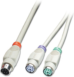 Lindy PS/2 Y-Adapterkabel 2in1, Maus + Tastatur