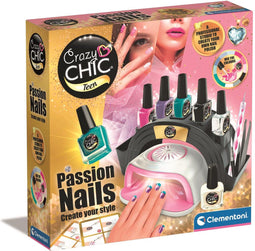 Clementoni - Crazy Chic Teens - Passion Nails - Nagelstudio voor tieners - Vanaf 14 jaar