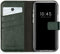 Selencia iPhone 12 Mini - Echt Lederen Bookcase - 3 Pashouders - Groen