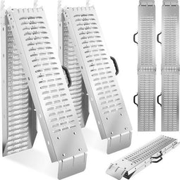 tectake® Björn - Oprijplaten - Inklapbaar - Belastbaar tot 400 kg - 166 cm (2 stuks)