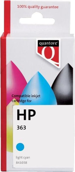 Inktcartridge quantore hp 363 c8774ee licht blauw | 1 stuk