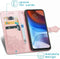 iMoshion Hoesje Geschikt voor Motorola Moto E7i Power Hoesje Met Pasjeshouder - iMoshion Mandala Bookcase - Rosé Goud