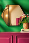 Mica Decorations Rossi - Wandspiegel - Zwart metaal - 80 x 71 cm