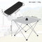 Woltu Picknicktafel Campingtafel Opvouwbaar - Aluminium Zilver - 56x46x40 cm
